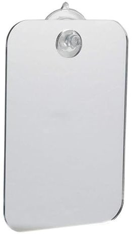 1 Pcs Shower Mirrors for Shaving, Anti-Fog Fogless Bathroom Mirror with Removable Suction Cup Hook, Portable Unbreakable Acrylic Hanging Mirror for Travel, Camping, Makeup & Bathroom Use Mirrors