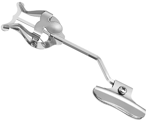 CLISPEED Notenhalter Metall Marschgabel Für Trompete Und Posaune Silber Mit Klemme Für Marschmusik Und Blaskapellen