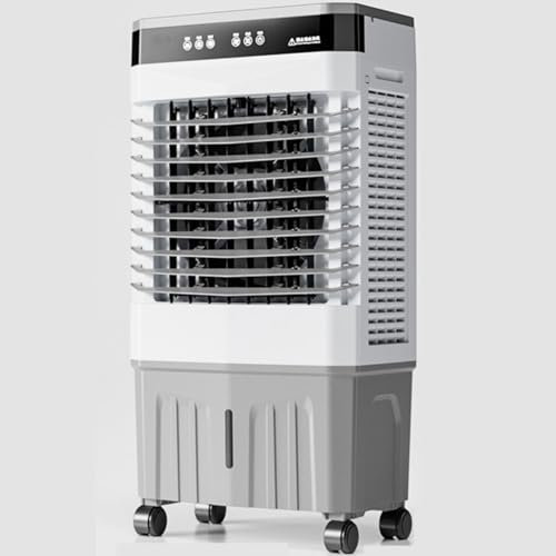 GWFBLID Aire Acondicionado Portatil Silencioso 3 en 1 Enfriador de Aire Evaporativo Sin Tubo Exterior Tanque de Agua Grande 3 Velocidades Viento Temporizador 1-12H Oscilación120° para Hogar Oficin