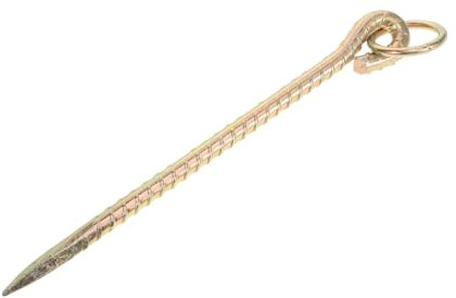 EXHUMKY Anbindepfahl Bodenanker Aus Stahl 30cm Für Hunde Nutztiere Schafe Ziegen Hof Und Garten