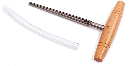 FUNOMOCYA Alesatore Conico Per Fori Per Perni Del Ponte Impugnatura A T in Legno Utensile Da Taglio Per Falegnameria Presa Comoda E Resistente