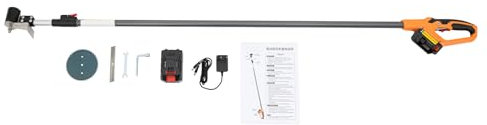 Schnurlose Stangen-Heckenschere,Einstellbarer Längenbereich 1.8-2.8m,Akku-Teleskop-Heckenschere mit Ladegerät Zwei Abschnitte Kabellose Stabheckenschere(240V,40W,12000rpm,Geeigneter Zweigdurchmesser: