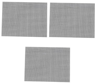 Hemobllo 3 piezas Alfombrillas para Barbacoa Malla Resistente al Calor Antiadherentes Reutilizables para Asar Carne y Verduras Aptas para Interior y Exterior