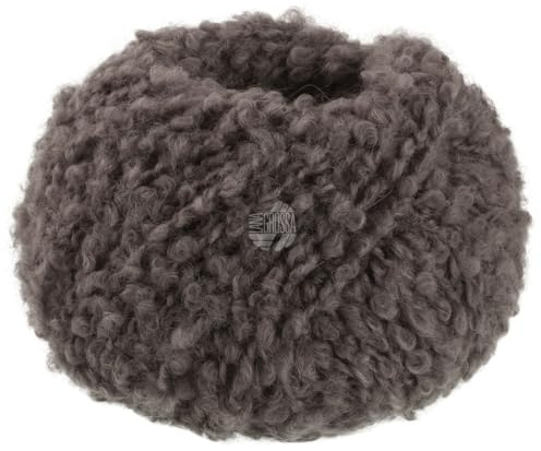 LANA GROSSA Orsetto | Weiches Bouclé-Garn aus Alpaka- und Merinofasern | Handstrickgarn aus 60% Schurwolle (Merino) & 40% Alpaka (superfein) | 50g Wolle zum Stricken & Häkeln | 75m Garn FB 11