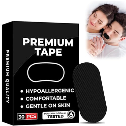YUNYU Lot de 30 pansements buccaux contre le ronflement – Patchs anti-ronflement de qualité supérieure pour dormir, bouchons confortables pour adultes et enfants, empêche la respiration buccale pour