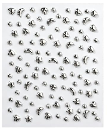 Falska ansiktspiercingar, silver gotiska studs för smink, falska piercingar, ansiktsädelstenar, för cosplay fotografering, konserter tonåringar flickor älskare