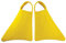 Finis Fishtail 2, Pinna Unisex Bambini, Giallo, S