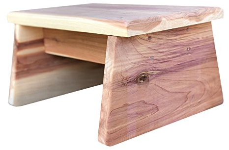Vundahboah Amish Goods Cedar One Step Stool (Straight Leg Style)