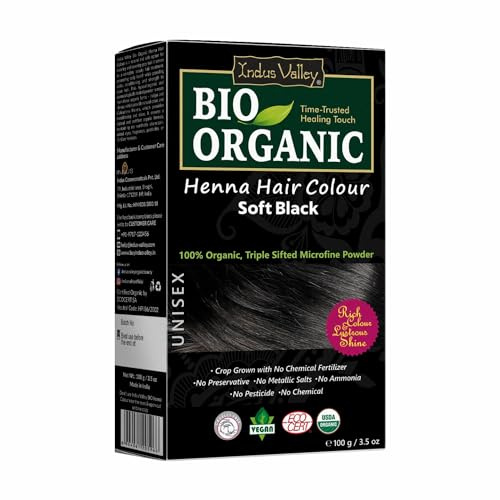 Indus Valley Bio Organic 100% reine und natürliche Henna-Haarfarbe (CHOCOLATE)