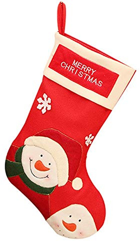BJ-SHOP Weihnachtsstrumpf,Nikolausstiefel 45cm Filz Weihnachtsstrumpf Vervollkommnen Sie fur Kamin-Geschenk-Hauptzusatz