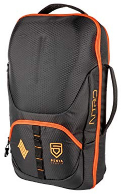 Nitro Gaming Backpack Esport Gamer Rucksack Laptoprucksack mit Fächern für Equipment Rucksack, 53 cm, 32 Liter, Penta Black