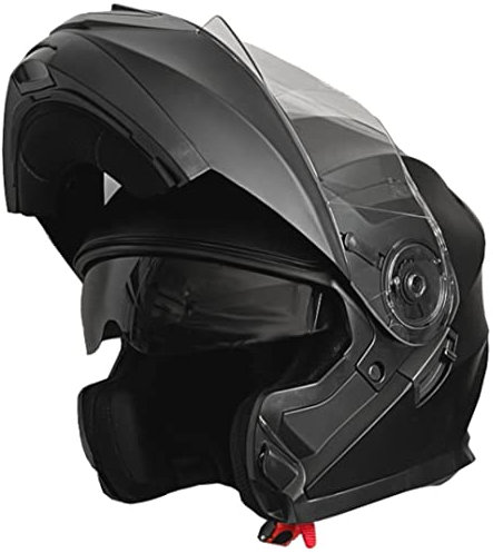 Klapphelm Helm Motorradhelm RALLOX 160-2 Größe XL schwarz matt mit Sonnenblende