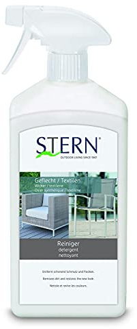 STERN Geflecht und Textilen Reiniger • für alle Outdoor Textilen- und Kunstgeflechtmöbel • umweltfreundlich und schonend • 1000ml