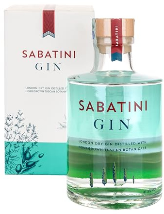 Sabatini Gin, London Dry Gin, 2000ml, Ideale per Gin Tonic Premium, Note Fresche, Citriche e Floreali, con Finocchio Selvatico, Lavanda, Foglie di Olivo, Gin Artigianale Toscano, Idea Regalo, 41.3%Vol