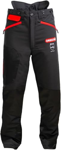 Oregon Waipoua motorsåg skyddande säkerhetsbyxor, typ A klass 1 motorsågskydd, justerbar lätt andningsbar förstärkt kläder, storlek 3XL (XXX-Large, EU 62-64)