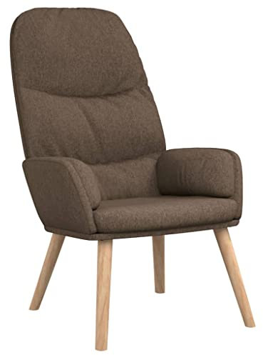 vidaXL Relaxsessel Fernsehsessel Sessel Stuhl Polstersessel Relaxstuhl Polsterstuhl Wohnzimmerstuhl Lesesessel Wohnzimmer Taupe Stoff