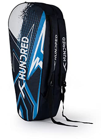 HUNDRED Unisex-Adult Zest Badminton Racquet Bag, Navy, Medium