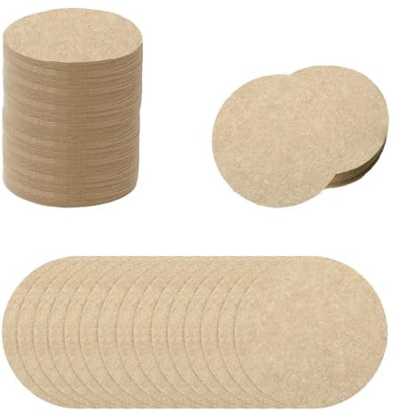 Quixotical 300 PCS Round Coffee Filters Papers, Espresso Paper Filter 51 mm, Unbleached Natural Replacement Coffee Filters Papers, Compatible with Coffee and Espresso Maker