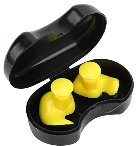 Drfeify Tapones para los Oídos para Natación, Tapones para los Oídos en Espiral de Silicona Reutilizables, Impermeables y Portátiles, a Prueba de Polvo, para Niños y Adultos