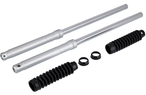 Set: Telegabel für Trommelbremse, Silber - Simson SR50, SR80