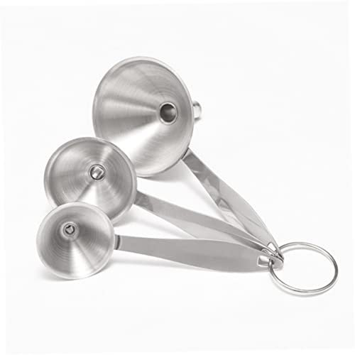CIYODO Einmachtrichter-sieb 3-teiliges Trichter-set Aus Edelstahl Griff Zum Übertragen