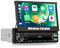 【Wireless】 SIXWIN Radio Coche Bluetooth 1 DIN con Wireless Carplay et Android Auto et Mirrorlink, 7''Retráctil Pantalla Táctil Reproductor Multimedia con FM/USB/Type-C