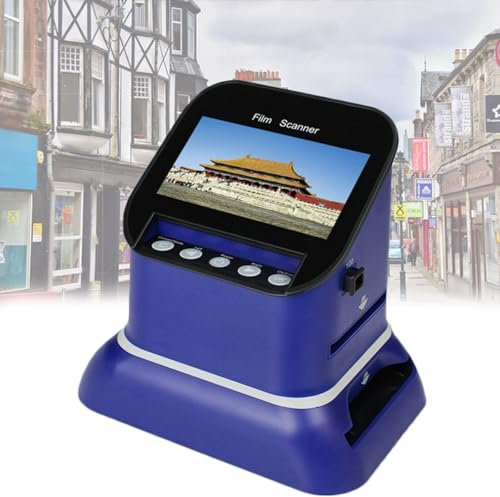 JOSBY Scanner per pellicole da 22 Milioni di Pixel, visualizzatore di Diapositive digitali da 4,3, converte 135, 120, 126, 127 Negativi e Diapositive in JPEG Digitale, con Scheda di Memoria 8G
