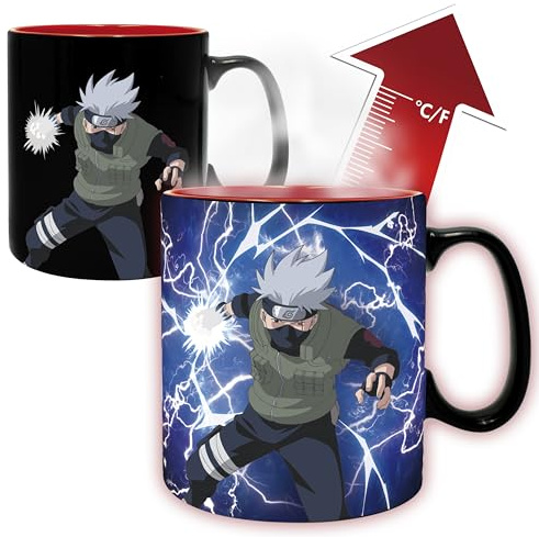 NARUTO SHIPPUDEN - Mug HeatChange -460ml- Kakashi/Itachi -cardboard