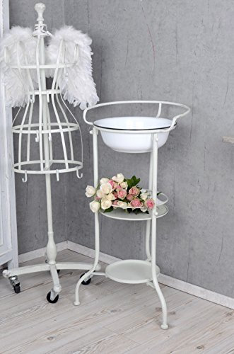 Palazzo Exclusive Vintage Shabby Chic Emaille Waschtisch für Badezimmer Antik Waschbecken