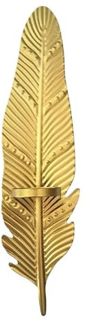 Wandkerzenständer 2 stücke Metall Blatt Wand Hängen Leuchte Kerzenhalter Dekorative Teelichthalter Goldene Farbe for Home Veranda Dekor Für Badezimmer(Gold A)