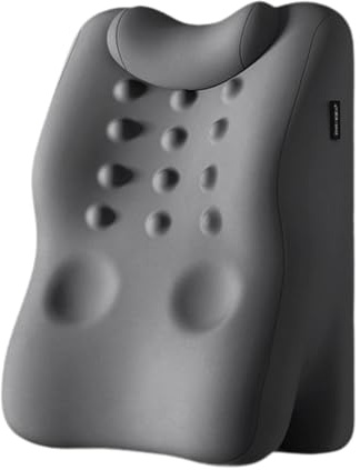 rockible Cuscino da Lettura con Memory Foam, Supporto per La Schiena per Letti E Divani, Grigio Scuro