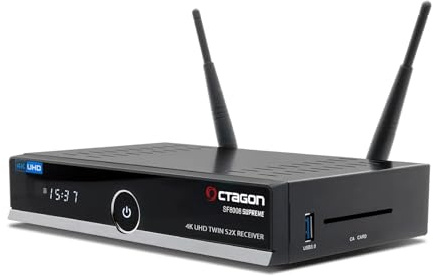 Octagon SF8008 V3 Supreme UHD 4K Twin Sat-Receiver 2X DVB-S2X MS, Linux E2, M.2, Dual-WiFi 512GB SSD