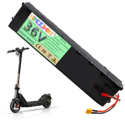 FREEDOH Batería de Litio de 36 V para Patinete eléctrico | Batería de litio de 36 V, batería de repuesto, carcasa de PVC, conector XT30+JST