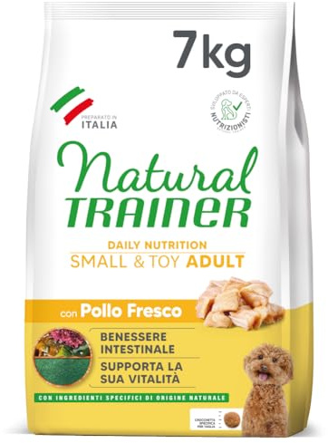 Natural Trainer Small&toy Cibo per Cani Adulti con Pollo - 7kg