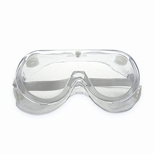 Rayline Schutzbrille Transparent Arbeitsschutzbrille Augenschutzbrille Vollsichtbrille aus Kunsstoff, auch für Brillenträger