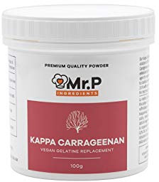 Mr.P Ingredients Kappa Carrageenan 100g Powder Gelling Agent Vegan Vegetarian Alternative to Gelatine Halal Kosher Gluten Free (Recyclable Pot)