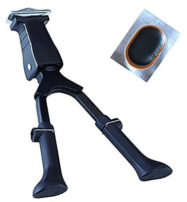 maxxi4you Fahrradständer Zweibeinständer 26-28 verstellbar Schwarz inkl. Schlauchflicken