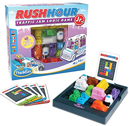 ThinkFun Rush Hour Junior - Traffic Jam Logic Brain Challenge Game - Stem Toy for Kids Age 5 Years Up