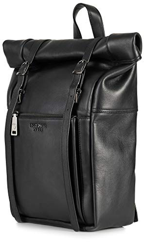 Berliner Bags Zaino Rolltop Lille, Zaino Urbano Impermeabile con Chiusura Arrotolabile, Scomparto Laptop 15”, Unisex – Nero