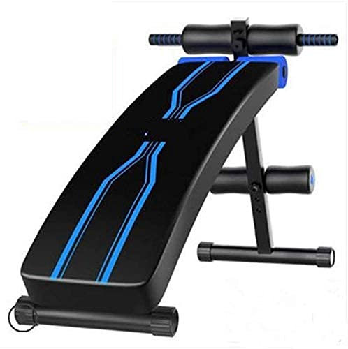 Hantelbank, Trainingsbank, Hantelbank, Hantelbank, Sit-Up-Fitnessgeräte, Heim-Bauchbank, Fitnessbänke, Krafttrainingsbank, Fitnessgeräte, Blau, 115 x 32 x 68 cm
