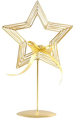 Kerzenhalterhalter Schmiedeeiserne Kerzenständer Halter Weihnachts-Szene Requisiten Tisch Kerze Dekorationen Home Restaurant Candlelight Dinner Dekorationen Kandelaber (Size : M)