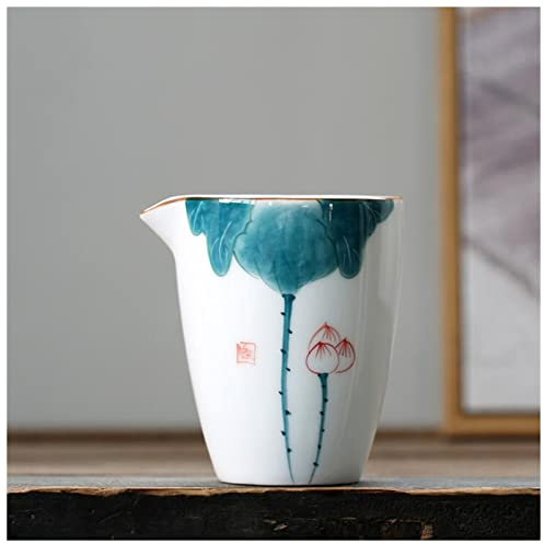 Emaille Tasse Handgemalte Keramikofen Cha Hai Keramik Tee Separates Werkzeug Kung Fu Tee Set Pigmentierte Fair Cups Hitzebeständige Teeservice Porzellantasse