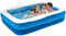 Trendi Rectangular Inflatable Family Paddling & Swimming Pool/Easy Setup & Drainage / 1075 Litre & 468 Litre Capacity/Durable Air Filled Sidewalls, Blue (2m x 1.5 (79in x 59in))