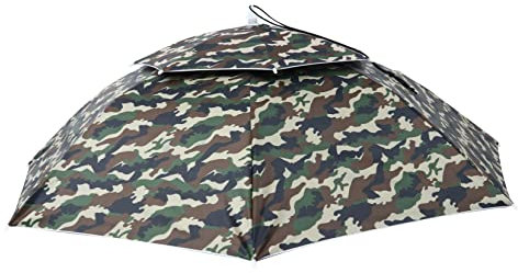 Gogogmee Outdoor-regenschirm Angelschirm Mit Schirmkappe Faltbarer Kopfschirm Für Schattierung Für Wandern Gartenarbeit Und Golfen Freisprech-regenschirm Praktisch Und Langlebig