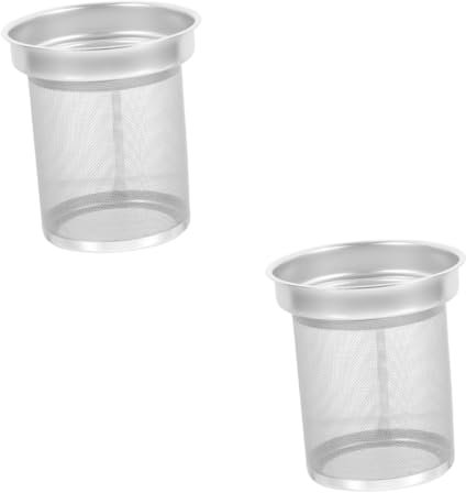 Cabilock 2St Teesieb teesiebe teeeier tee eier Einsatz für Teekannen-Ei Teekugel-Ei Mesh-Ei loser Blatttee steiler Filter Tee-Ei Teesieb für zu Hause Teelecker Rostfreier Stahl