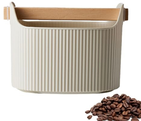 Espresso Knock Box - Contenedor grande de posos de café antideslizante de 1300 ml | Cubo de café expreso extraíble, recipiente duradero que absorbe los golpes para posos de café | Perfecto para cafete
