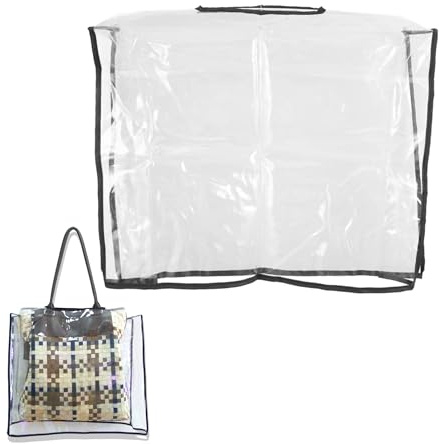 WIizyzfhy Handbag Raincoat Transparent PVC Handbag Rain Cover For Outdoor Trips And Tours For Handbags And Tote Bags (square)