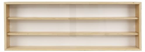 Laneryin Sammlervitrine Hängend, Glasvitrine Hängend, 3 Ebenen Schaukasten Vitrine, Vitrine Schaukasten mit Glasschiebetüren, Figuren Vitrine, Sammlerstücke Organizer-Regal