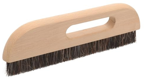 Tofficu Horse Hair Wallpaper Brush with Sturdy Wood Handle Dense Bristles for Efficient Smoothing and Paste Application Versatile Long Handled Decorating Tool for Painting Graffiti and
