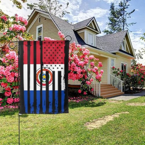 Bandera de Paraguay de doble cara, 28 x 40 pulgadas, decoración para exteriores